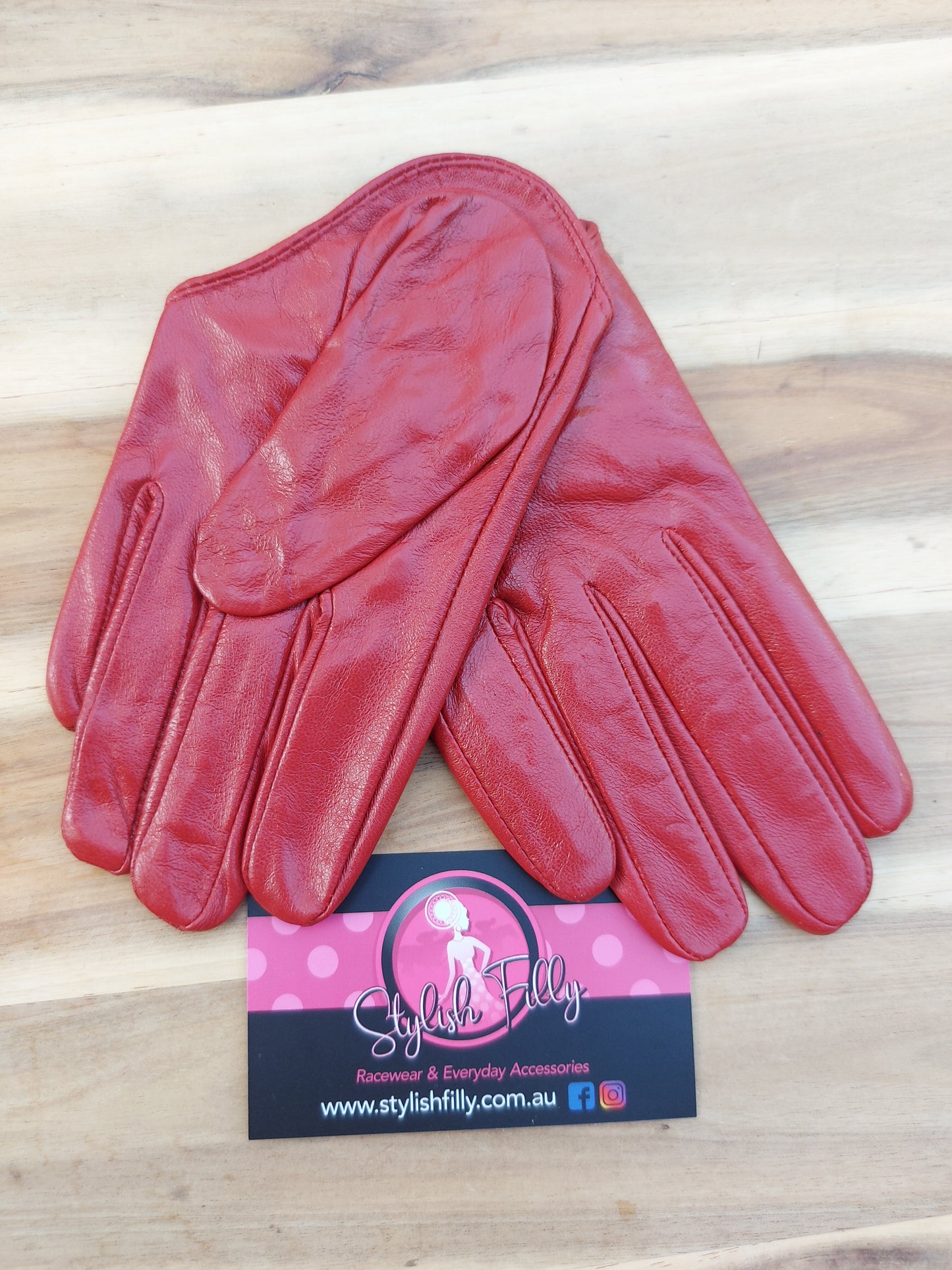 HALF PALM GLOVES (GENUINE LEATHER) - 25 colours available