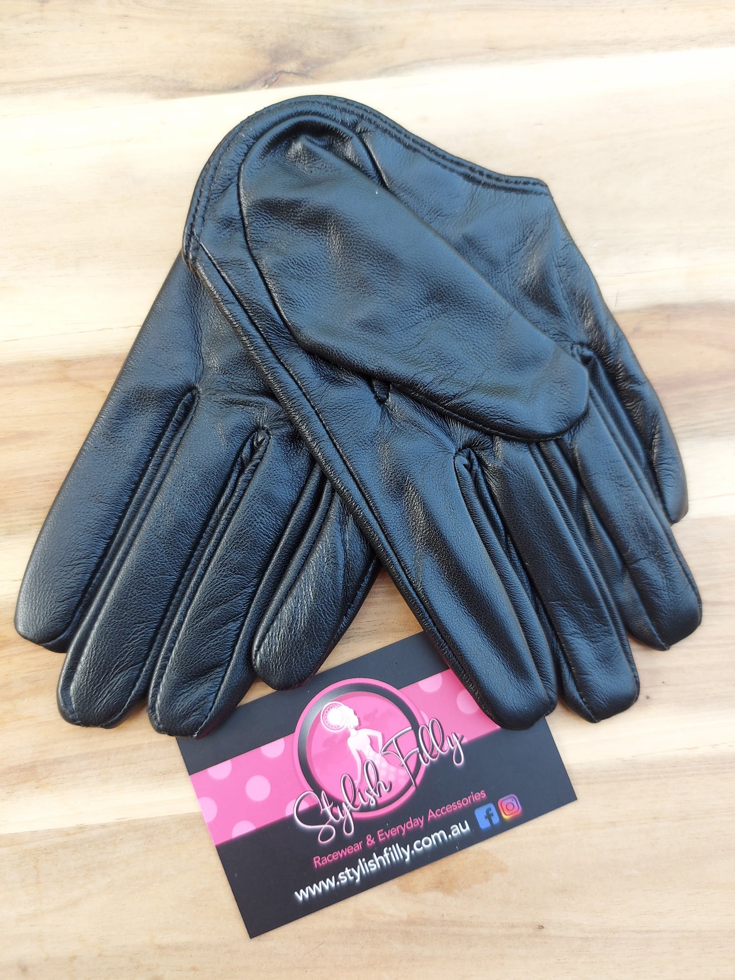 HALF PALM GLOVES (GENUINE LEATHER) - 25 colours available