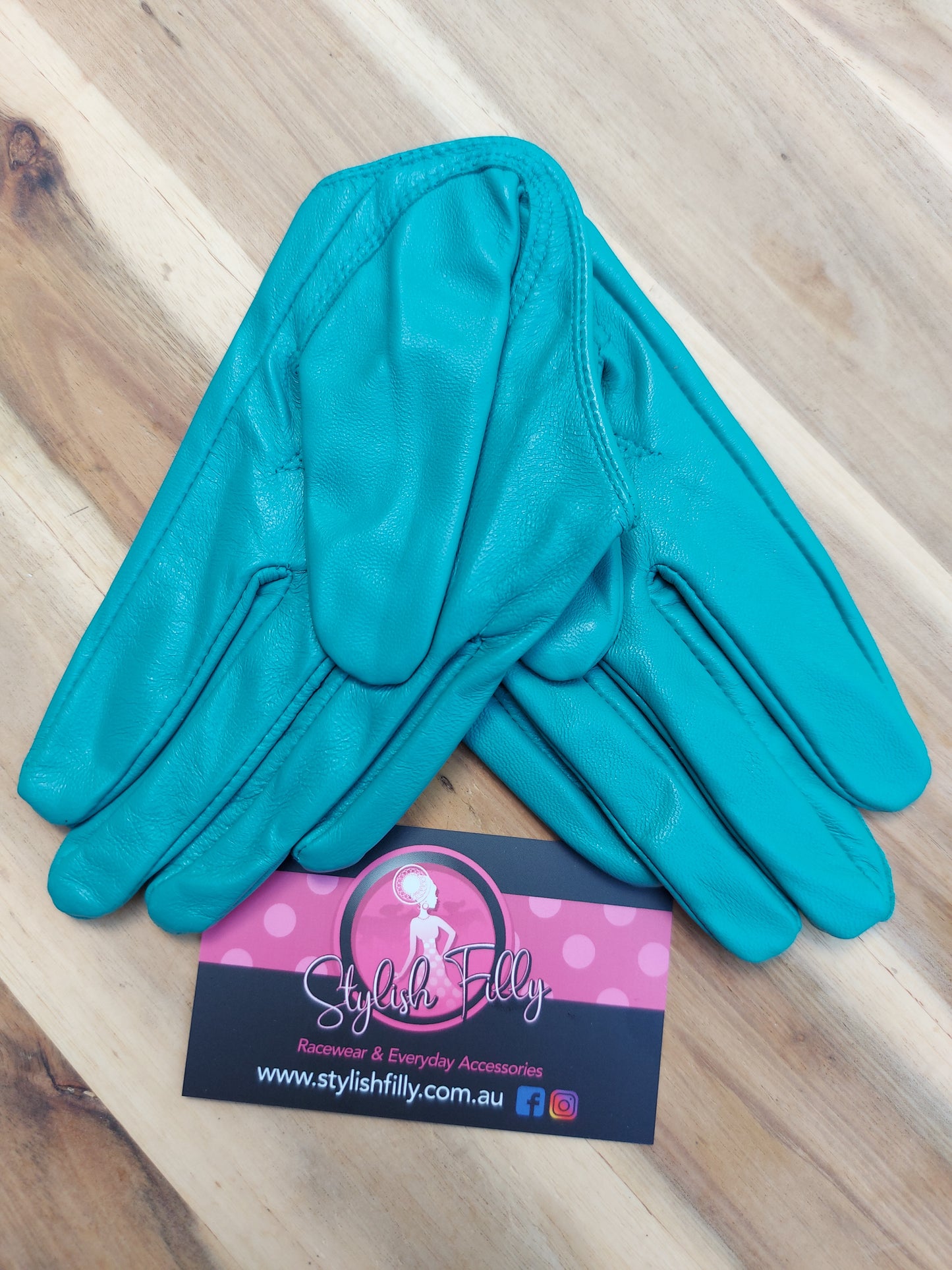 HALF PALM GLOVES (GENUINE LEATHER) - 25 colours available