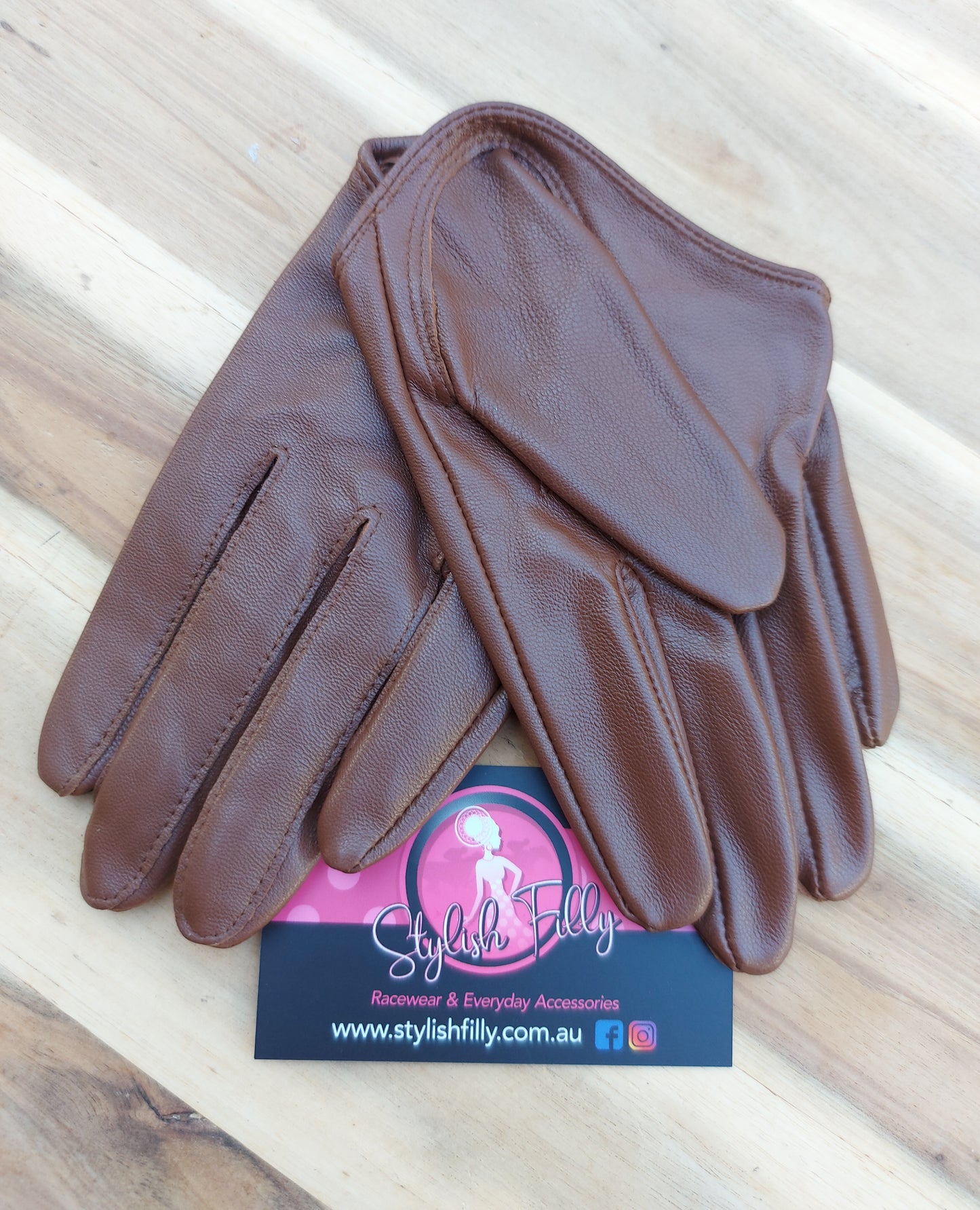 HALF PALM GLOVES (GENUINE LEATHER) - 25 colours available