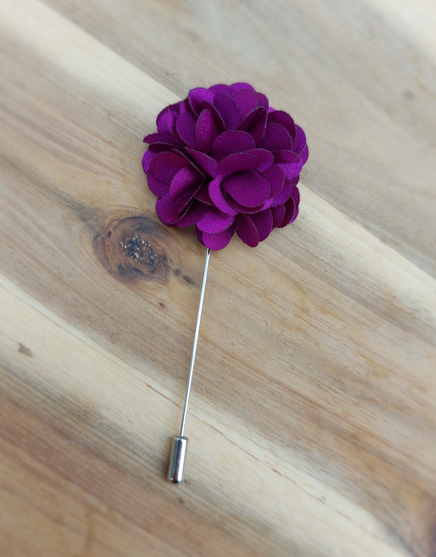 Mens Flower Lapel Pin - other colours available