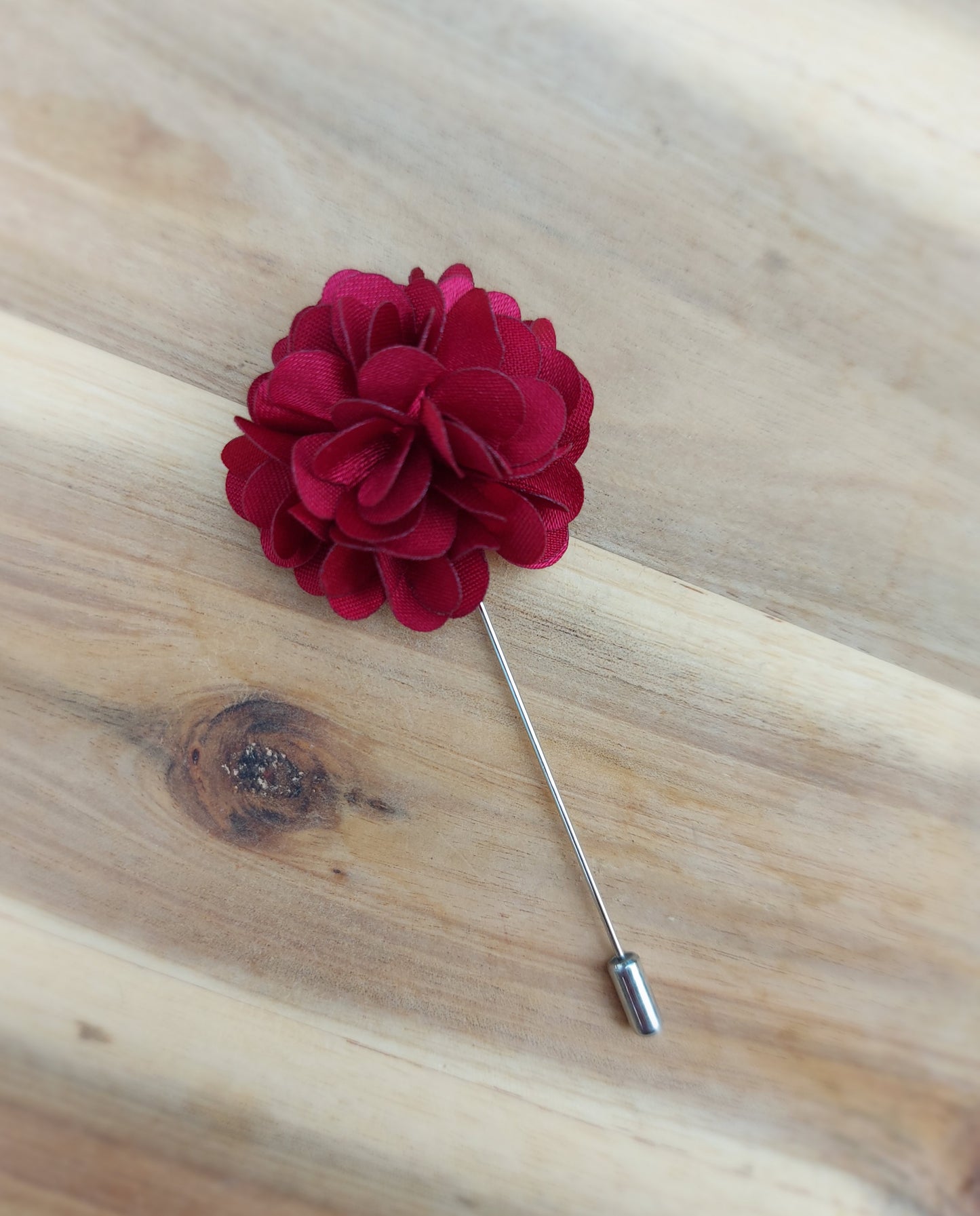 Mens Flower Lapel Pin - other colours available