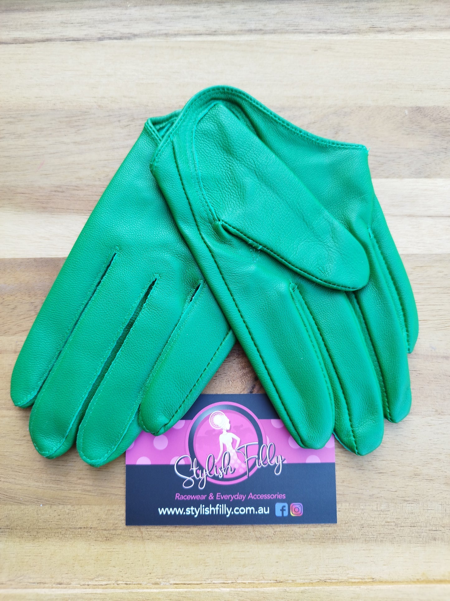 HALF PALM GLOVES (GENUINE LEATHER) - 25 colours available