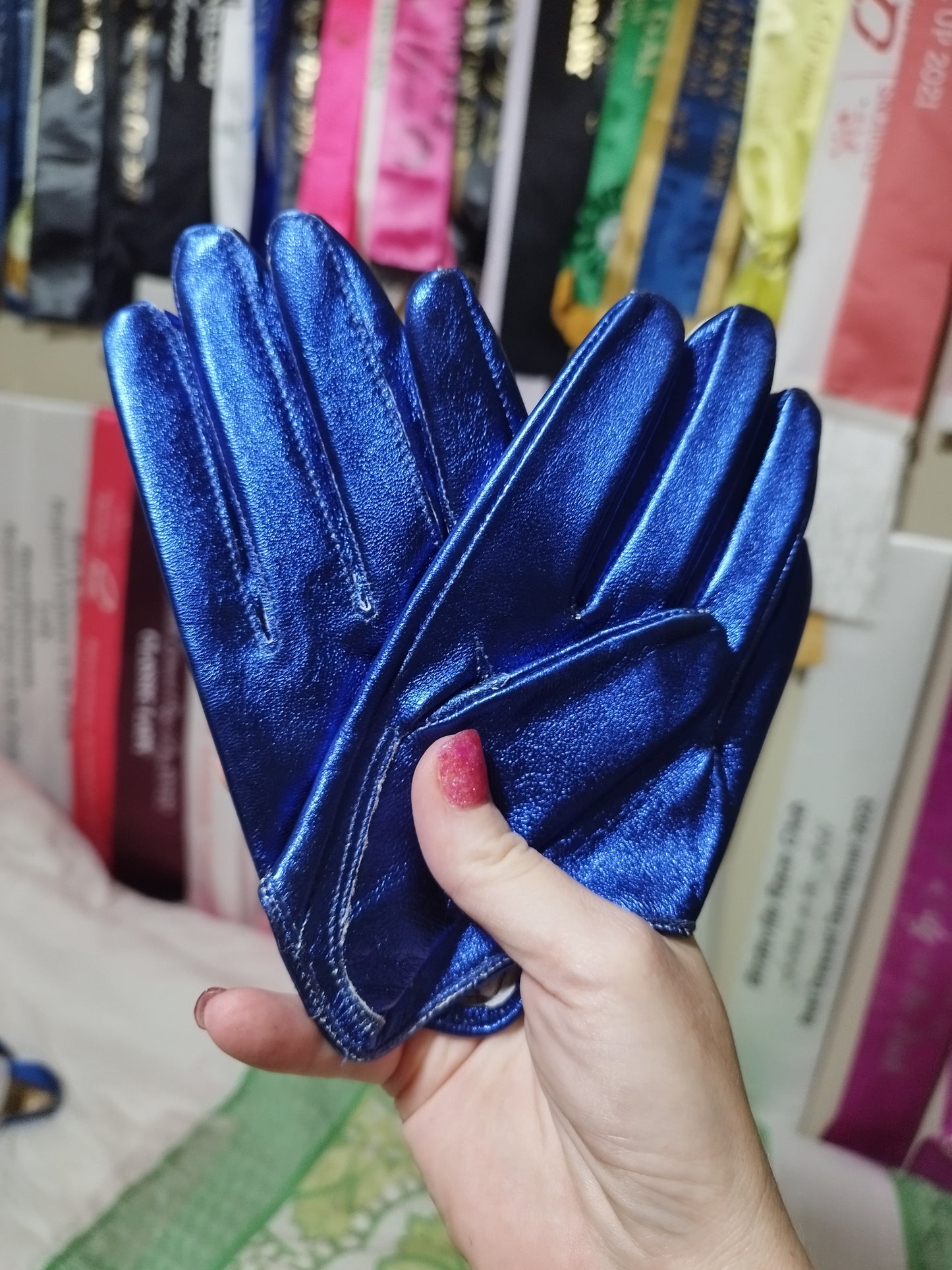 HALF PALM GLOVES (GENUINE LEATHER) - 25 colours available